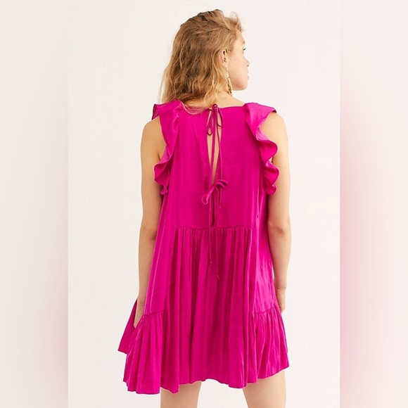 Free People Intimately Want Your Love Mini Dress in Orchid - Size S - Picture 2 of 4